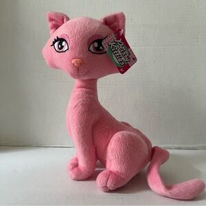 NEW 2004 Prissy Kitties 9” pink Kitty Cat Plush Toy Stuffed Animal Y2K